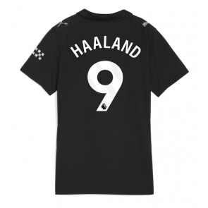 Manchester City Erling Haaland #9 Segunda Equipación Mujer 2025-26 Manga Corta